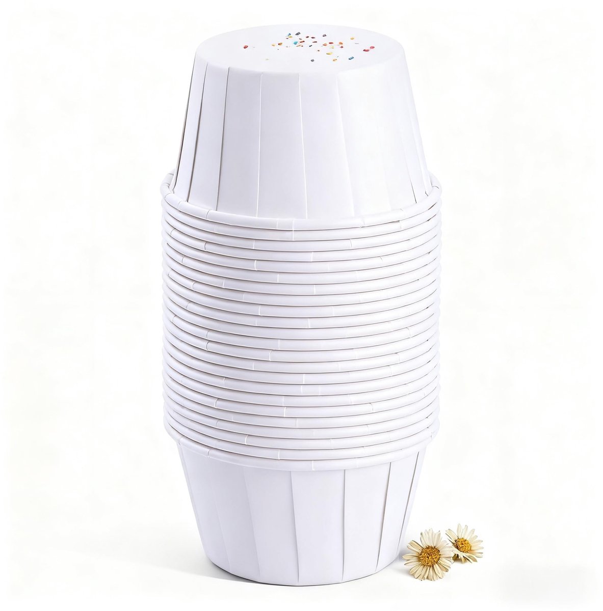 Dailygoods- Bakken Cups 100 Stuks - Mini Muffin Cases - Polka Dot Cupcake Liners - Gecoate Papier - Veilig en Geurloos - Ca. 5 x 3,8 cm - Cupcakevormpjes