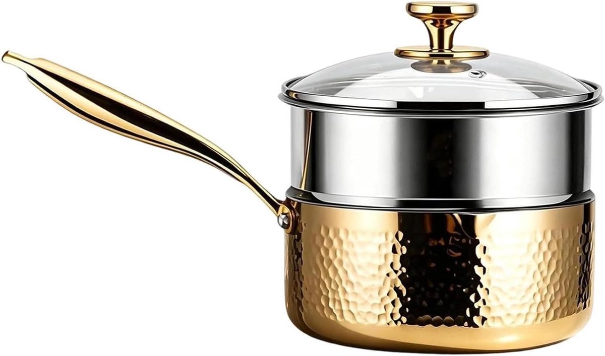 Kleine Sauspan - Steelpan met deksel - Sauzen en soepen maken - Schoon schenken ontwerp