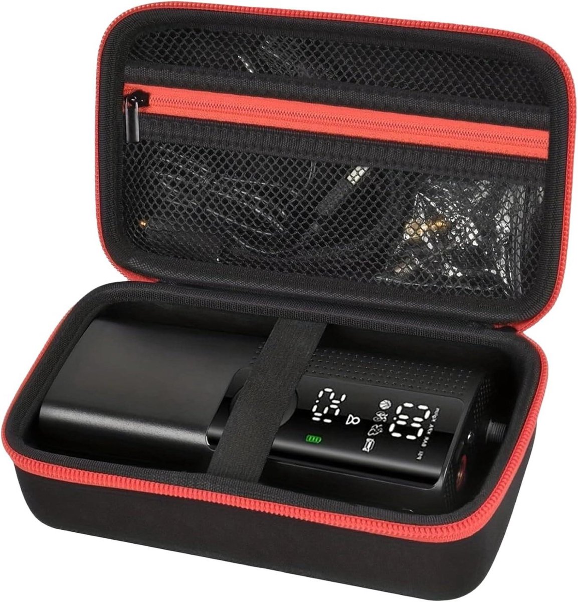 Compressor Tas - Opbergbox Pomp - Reizen en Auto - Waterdicht en Schokbestendig - 11x9x11 cm - Zwart