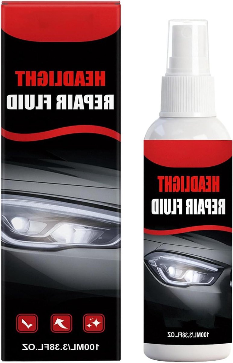 Koplamp Lens Restaurator - Koplamp Reiniger - Auto Onderhoud - Verwijdert Oxidatie - 100 ml - Transparant