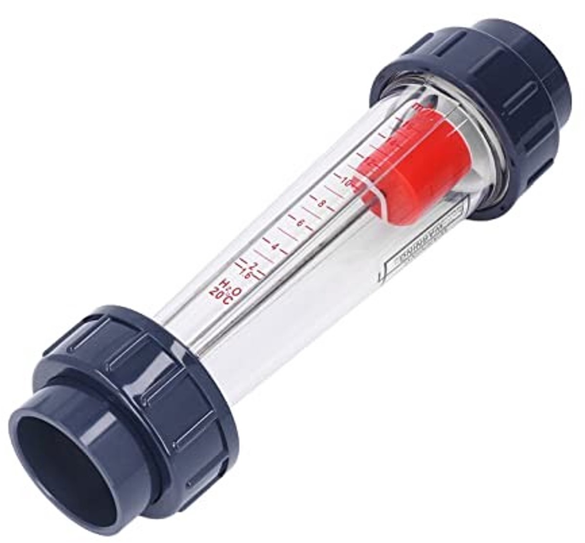 JHUBERS- Waterstroommeter Meetbereik 1,6-16m³/h - Kunststof Buis - ABS Vlotter - Industrieel Gereedschap - Hoogwaardige Kwaliteit - Verbeterde Efficiëntie - Doorstromingsmeter