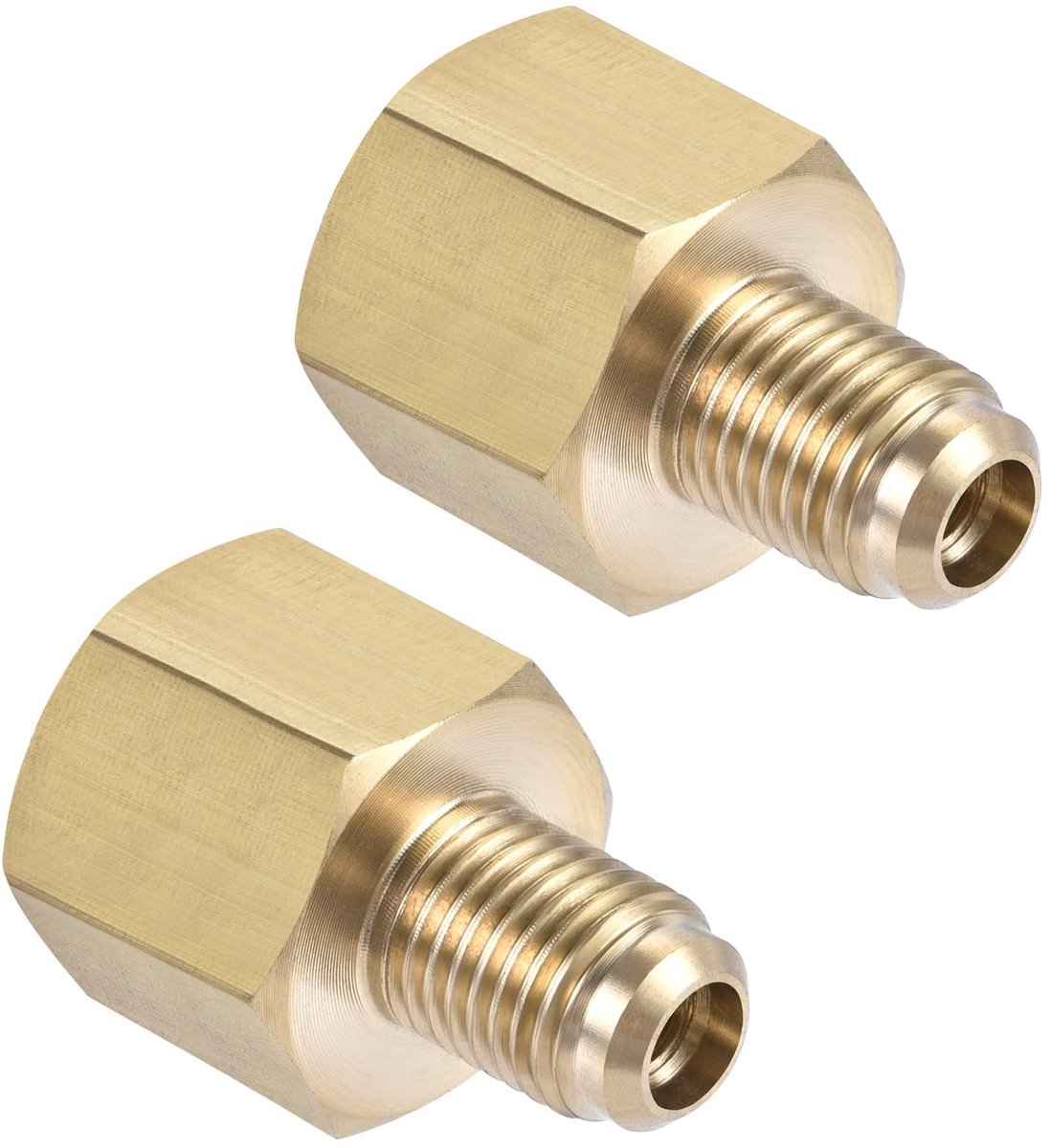 BRENZOOS - Messing Pijpfitting Adapter voor Lekvrije Verbindingen (2 Stuks)