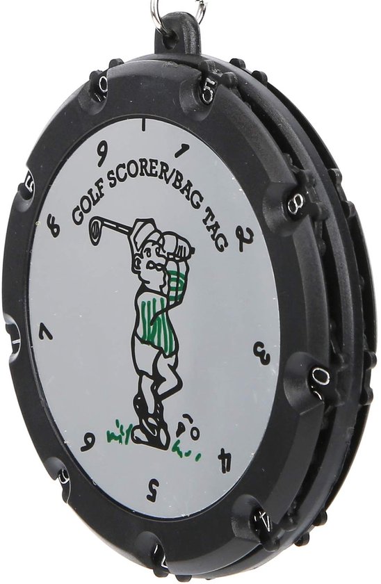 BRENZOOS- Golf Score Keeper 18 Gaten - Verstelbare Scoreteller - Duurzaam Kunststof - Metalen Accessoire - Sleutelhanger - Lichtgewicht 17 x 7,7 cm van Brenzoos — afbeelding 4
