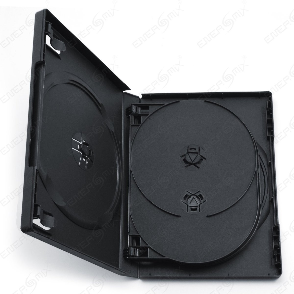 BRENZOOS- CD Case Set - 10 Stuks - Voor 6 Schijven - Extra Buitenhoes - Hoge Kwaliteit - Stabiele Drukknoppen - Dvd Hoes