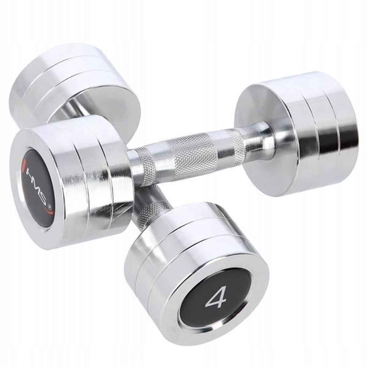 Chromen Halters 2 x 4 kg - Ideaal voor Kracht- en Fitnesstraining