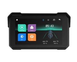 Système de navigation moto NordHaus - Apple CarPlay & Android Auto sans fil - Écran tactile 5 pouces - Étanche IP68 - Écran GPS Bluetooth