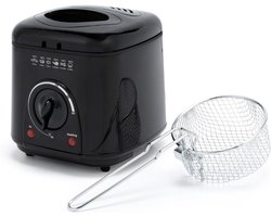SNJY® Mini Airfryer - Airfryer Klein - Camping Airfryer - 1 Liter - 950W - Zwart