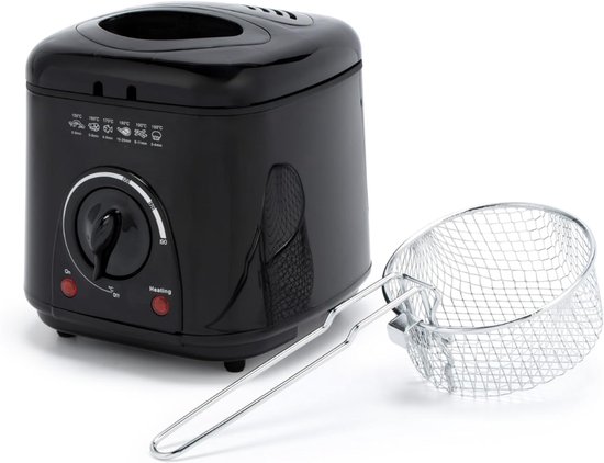 SNJY® Mini Airfryer met Dubbele Lade - 1 Liter - 950W - Zwart - Deze Informatie volgt nog - €79,95
