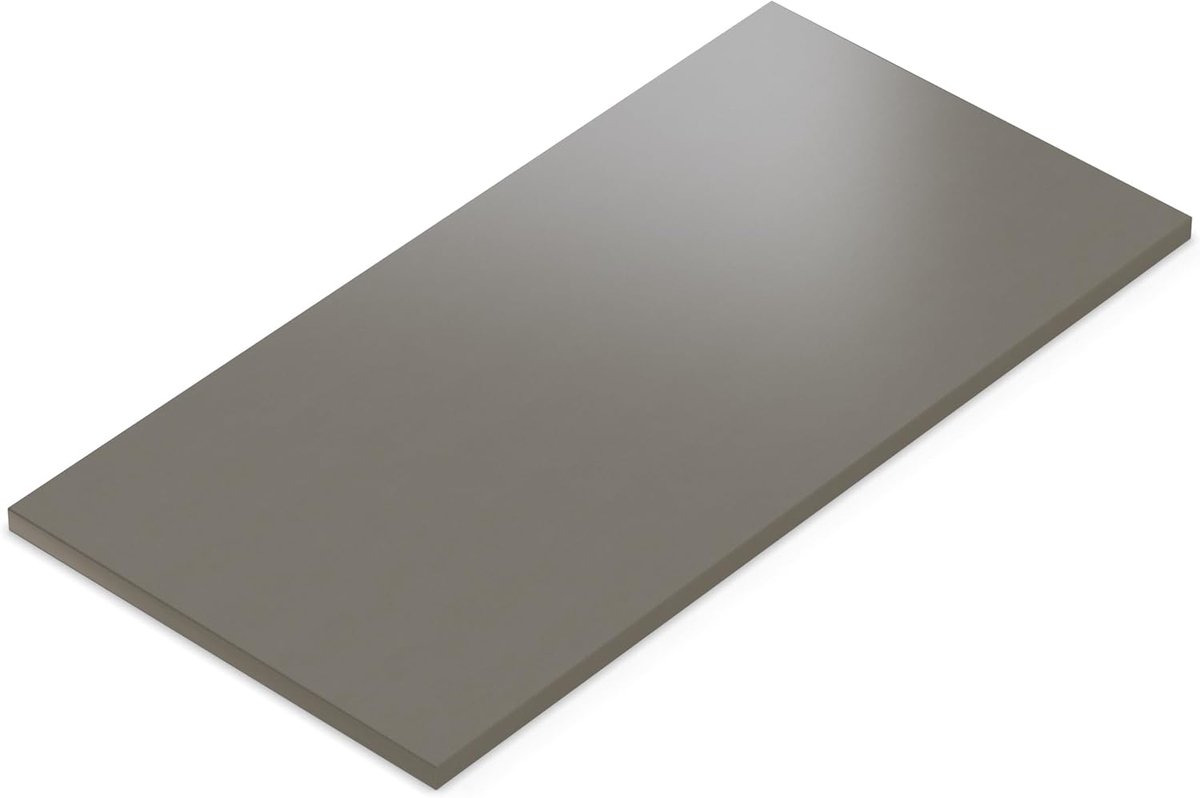 Tafelblad - Werkblad - Meubels Maken - Vochtbestendig PU-rand - 70 x 70 cm - Alux Caviar