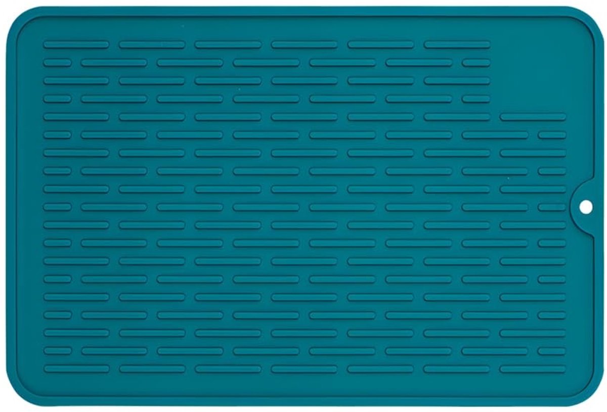 Dailygoods- Afdroogmat Siliconen - Hittebestendig - Opvouwbaar - Ruimtebesparend - 20x30 cm - Ophanggaten voor eenvoudige opslag - Afdruiprek