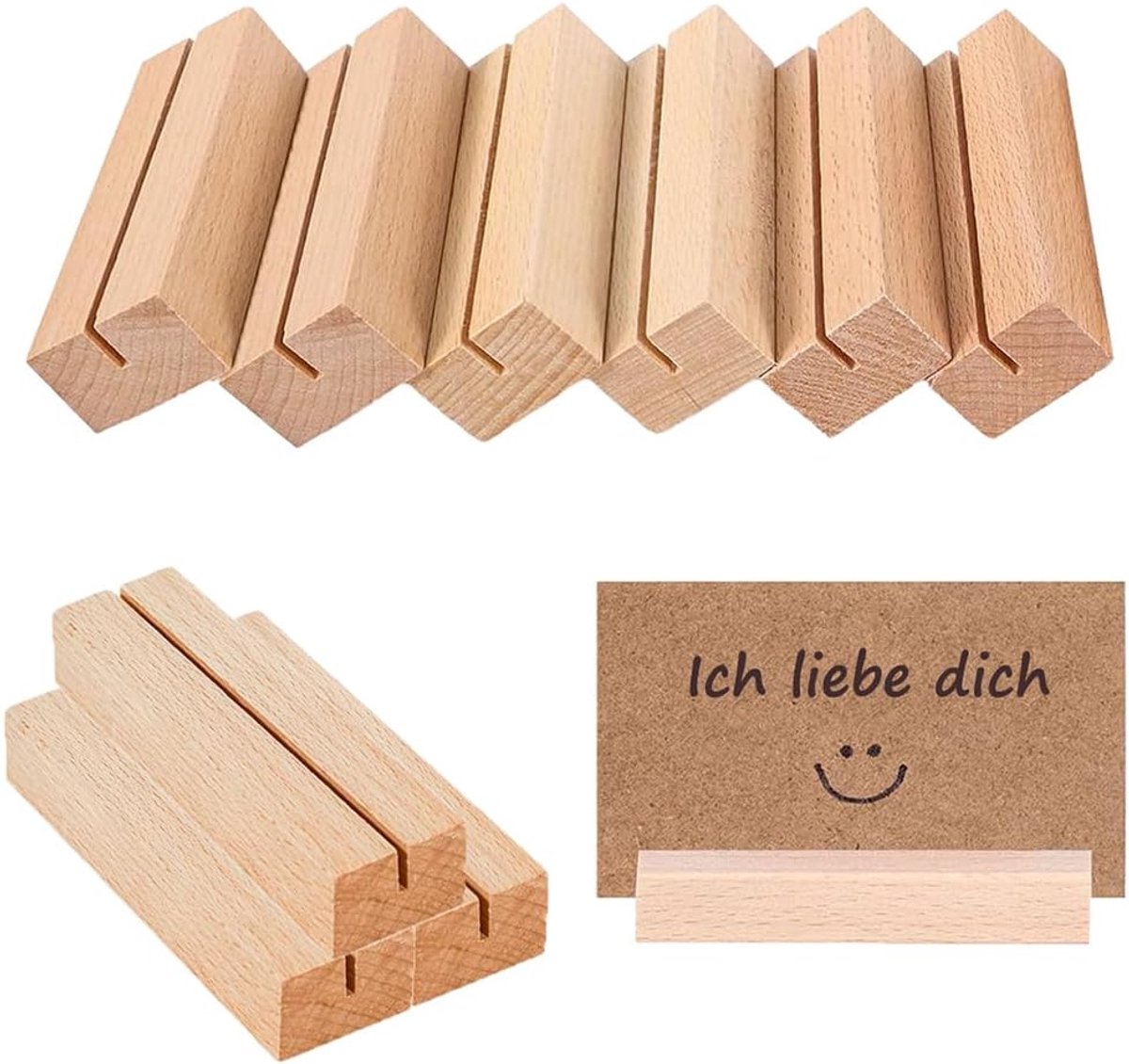10x Houten Kaarthulzen Voor Foto's En Kaarten