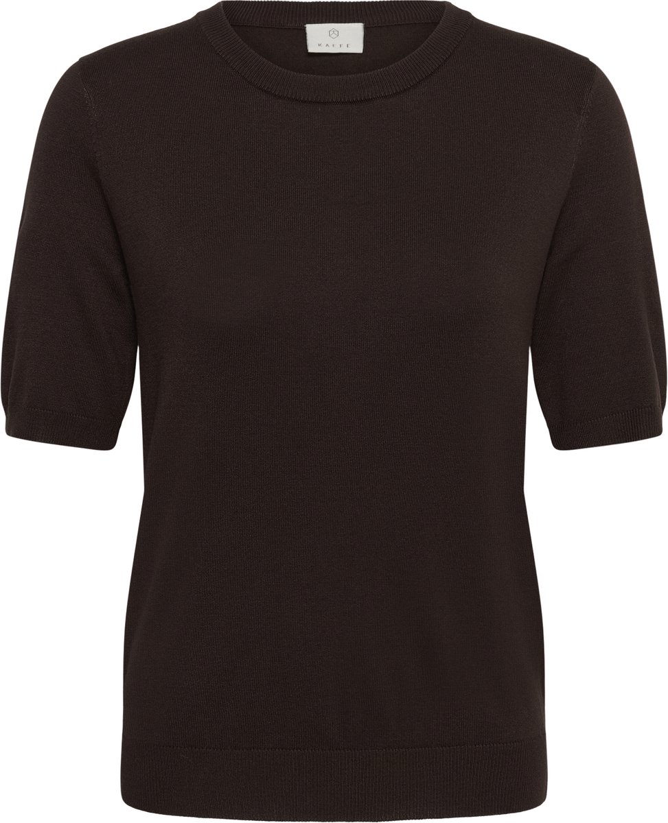 Kaffe KAlizza O-neck pullover Dames Trui - Coffee Bean