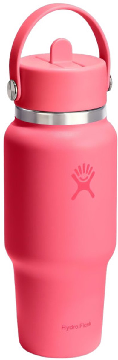 Hydro Flask Wide Mouth Flex Straw Cap Popstar Pink reisfles, 710 ml