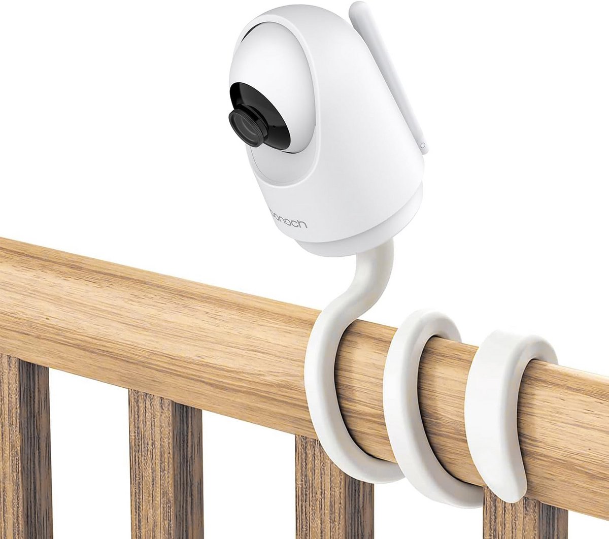 Babyfoon standaard - Flexibele houder - Baby in de gaten - Zonder boren monteerbaar - 44 cm lang - Zwart