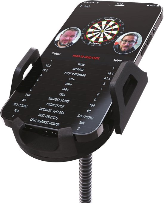 Dartbord telefoonhouder - Flexibele arm - App scoren - Verstelbare houder - N.v.t. - Rood — afbeelding 4