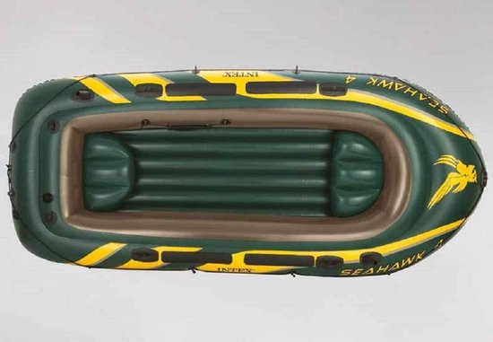 Opblaasbare Boot - Roeiboot Visboot - Varen en Vissen - Inclusief Pomp en Peddels - 351 cm - Groen — afbeelding 5