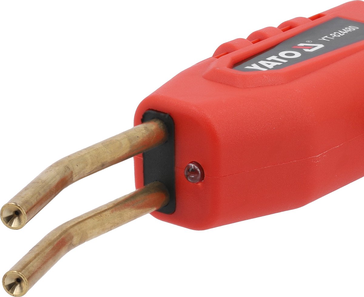 YATO YT-824480 Draadloos Kunststof Lasapparaat - Accu Plastic Reparatieset - 40W - Li-Ion 2000 mAh - Warmt op in 5s - Met LED-Verlichting & 200 Nietjes – foto 3