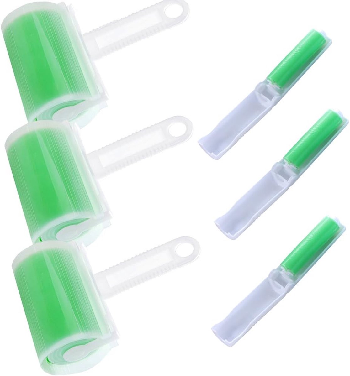 Dailygoods- Pluizenroller Herbruikbaar - Set van 6 Herbruikbare Pluizen- en Haarrollers - Afwasbare Pluizenroller - Rollenaccessoire voor Pluizenverwijdering - Vochtbestendig en Duurzaam - Pluizenborstel