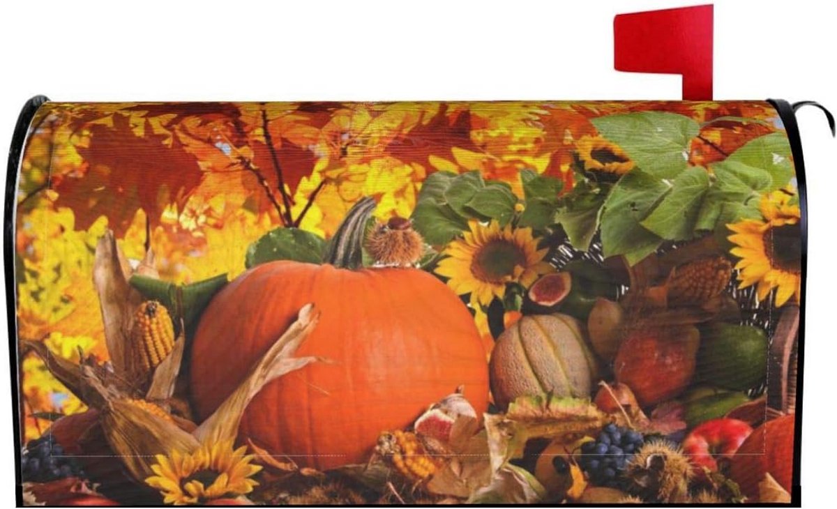 Brievenbus Cover - Post Decoratie - Buiten Versieren - Magnetische Bevestiging - 255 x 21 inch - Herfst Patroon