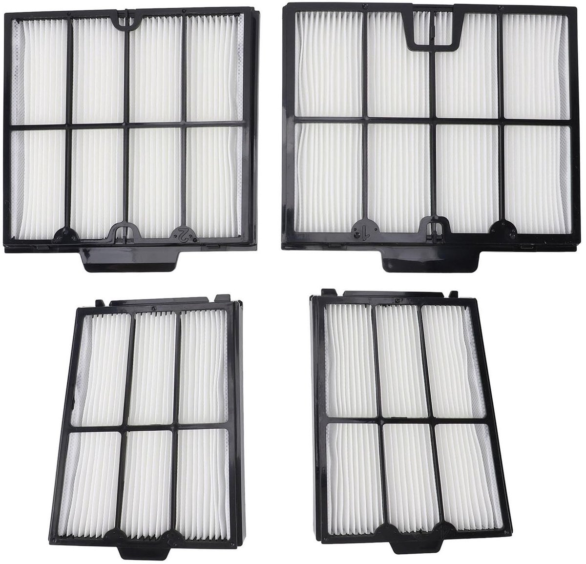 Dailygoods- Filterpaneel Ultrafijn - Vervangingsonderdeel 9991467 R4 - Compatibel met Dolphin Active 20/Explorer E30 - PP/PET Materiaal - 4 x Filters - Eenvoudige installatie - Zwembadfilter