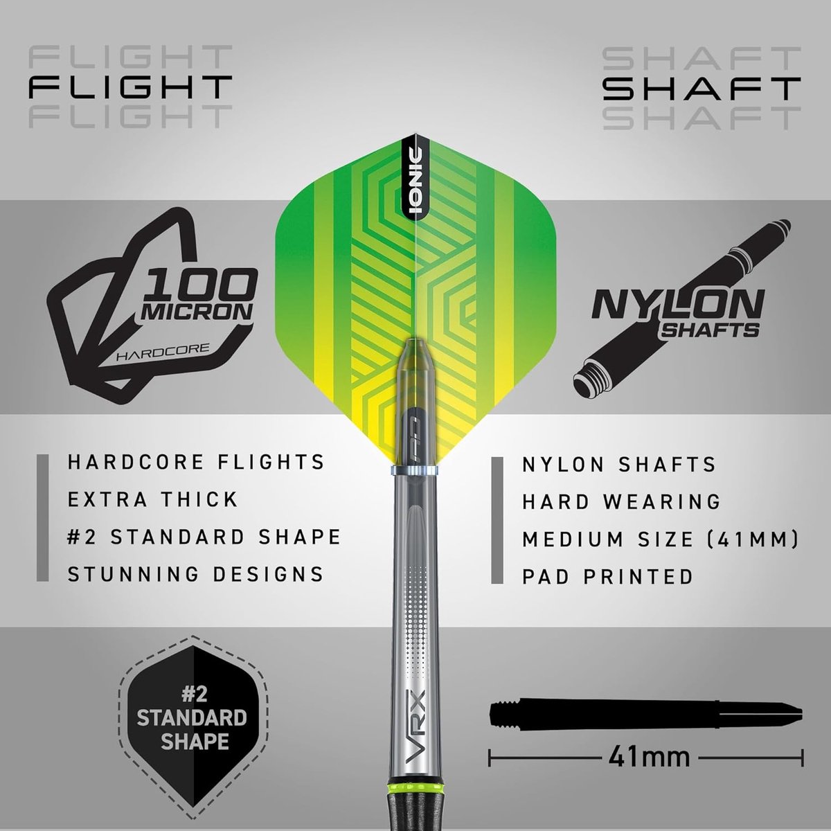 Tungsten Dartpijlen Set - Professionele Pijlen - Darts Spelen - 90% Tungsten Materiaal - 23 gram - Zwart Groen