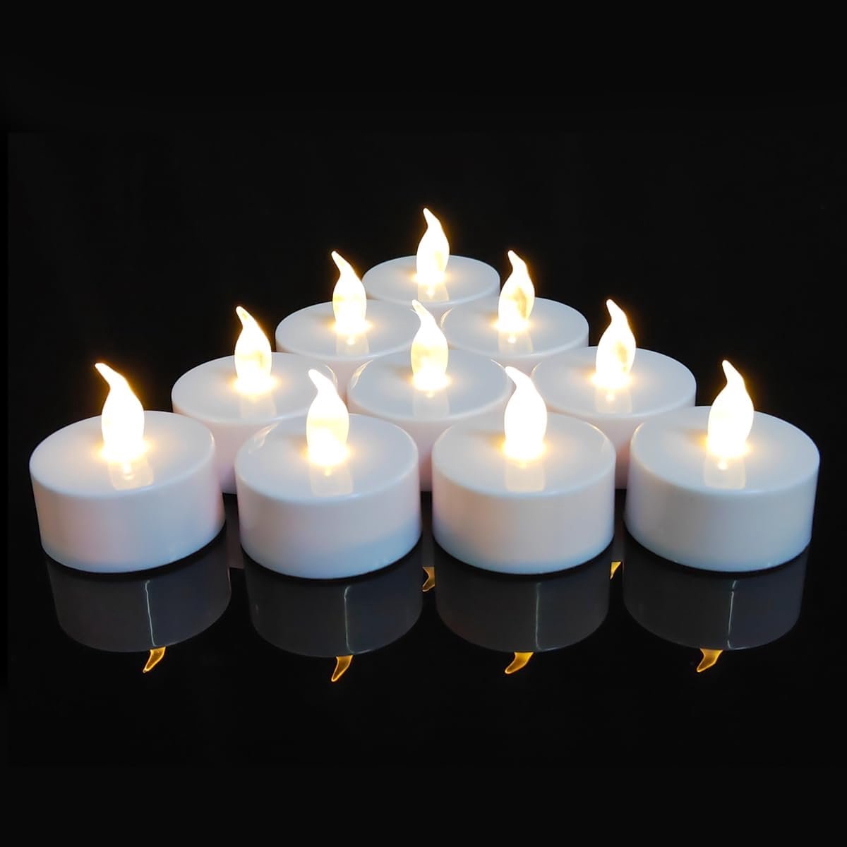 LED Theelichtjes - Nepkaarsen - Sfeer Creëren - Vlamloos Effect - 100 Stuks - Warm Wit