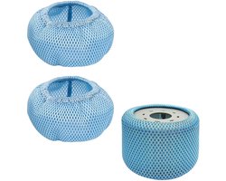 2-delige set - Beschermkap voor zwembadfilter - Vervangende filtercartridgekap - Zwembadaccessoires - Geschikt voor RELXTIME, ALEKO, Wejoy, Aquaspa - Blauw