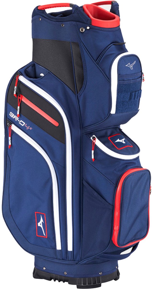 Mizuno BRD4 - Waterwerende Golftas - Cartbag - BLAUW Rood van Merkloos — afbeelding 5