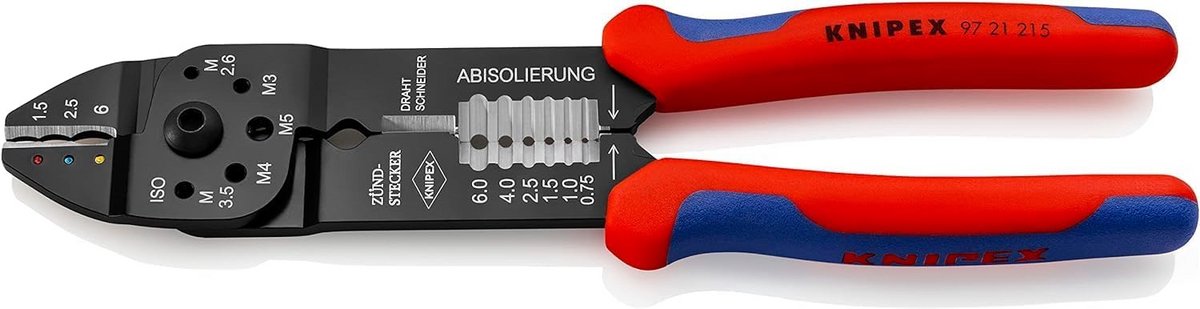 Krimptang - Kabeltang - Kabels Bewerken - Zelfbedieningskaart - 230 mm - Zwart