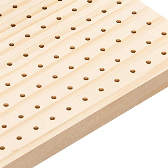 Gehaakte Blokkeerplank - Hout Blokplaat - Haken Breien - Inclusief Pennen - 23.5x23.5 cm - Houtkleur — afbeelding 2