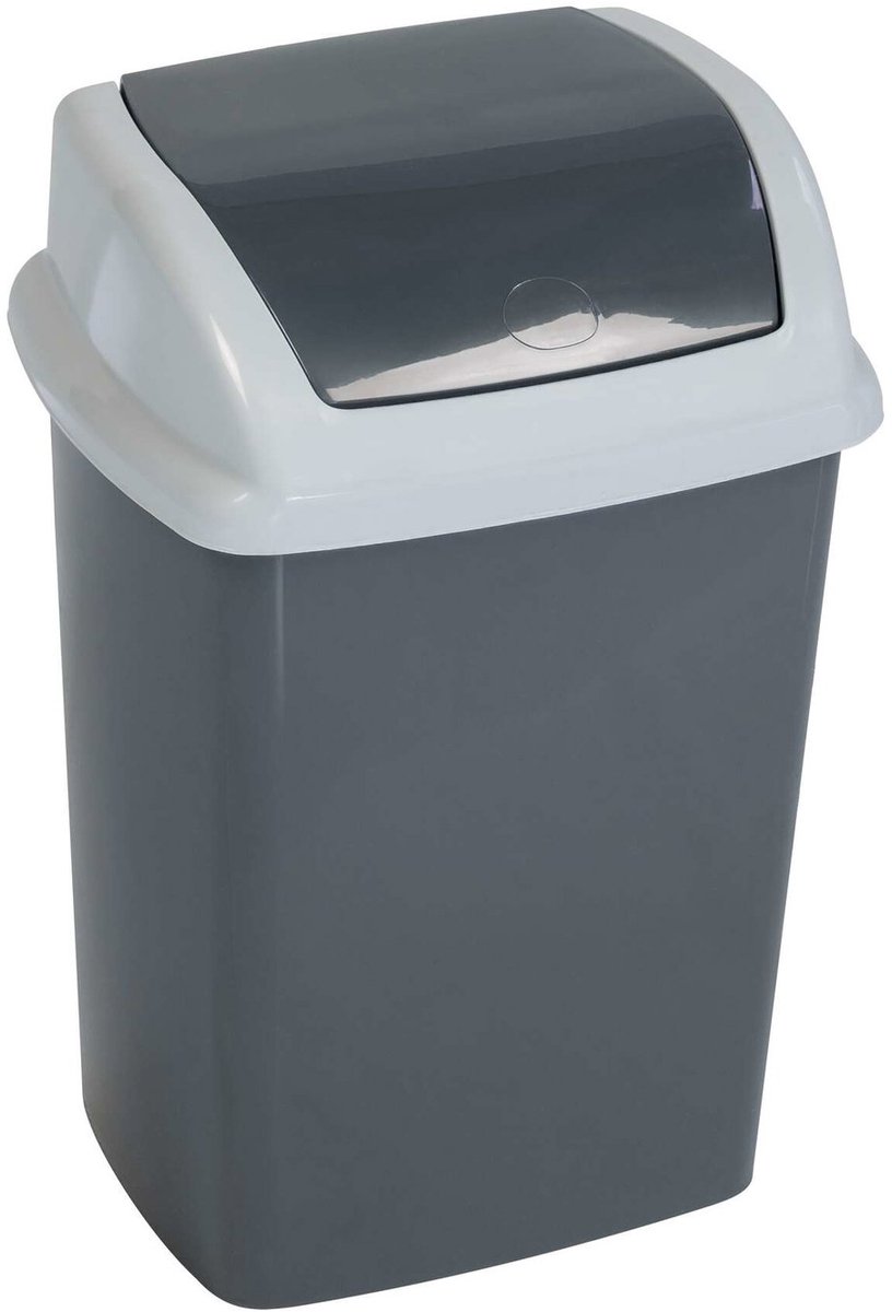 MAUL Afvalemmer MAULswing 5 l kunststof 20 x 16 x 29 cm donkergrijs