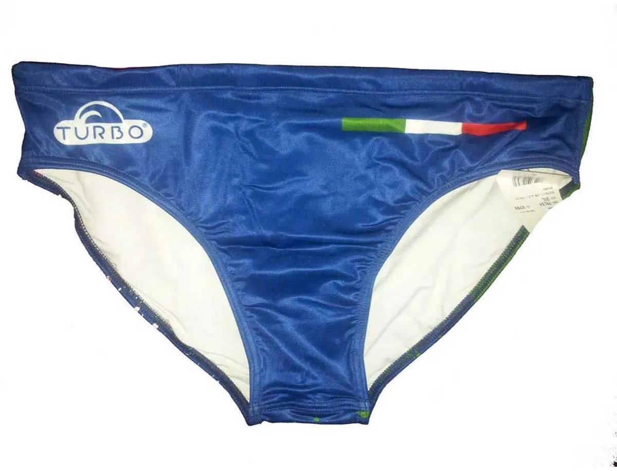 Turbo Italia Splash Zwemslip Blauw 4XL Man