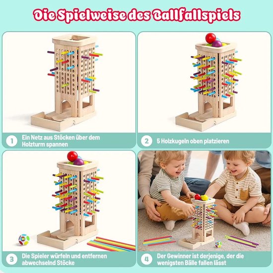 Montessori-speelgoed geschikt voor kinderen vanaf 3 jaar; spelletjes geschikt voor kinderen van 3, 4 en 5 jaar; een drie-in-één bordspel; en educatieve spelletjes geschikt voor kinderen vanaf 4 jaar. van SKIEHAN — afbeelding 3