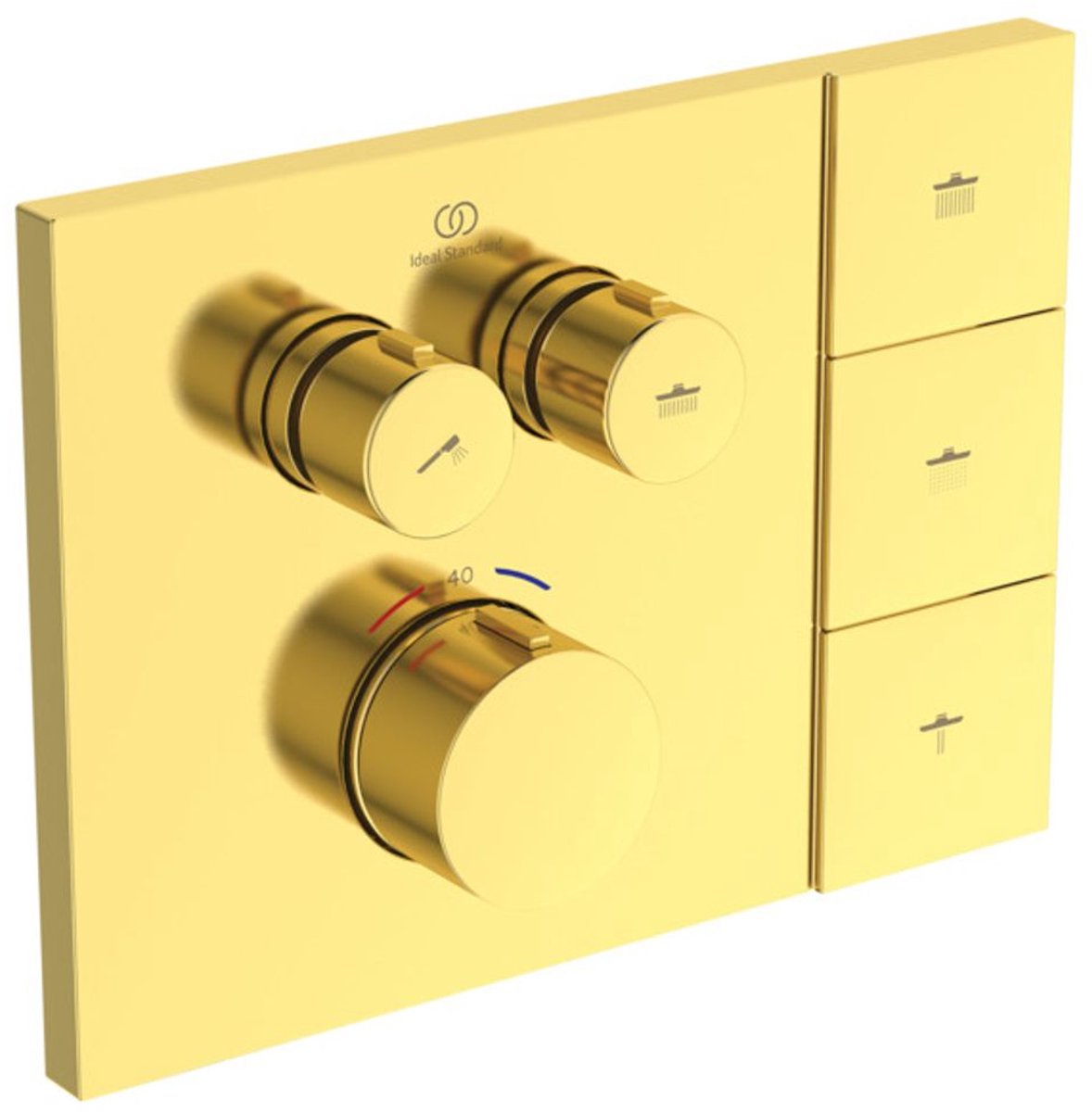 Ideal Standard Brausetherm. UP CTherm Navigo Solos Brushed Gold, A7894A2