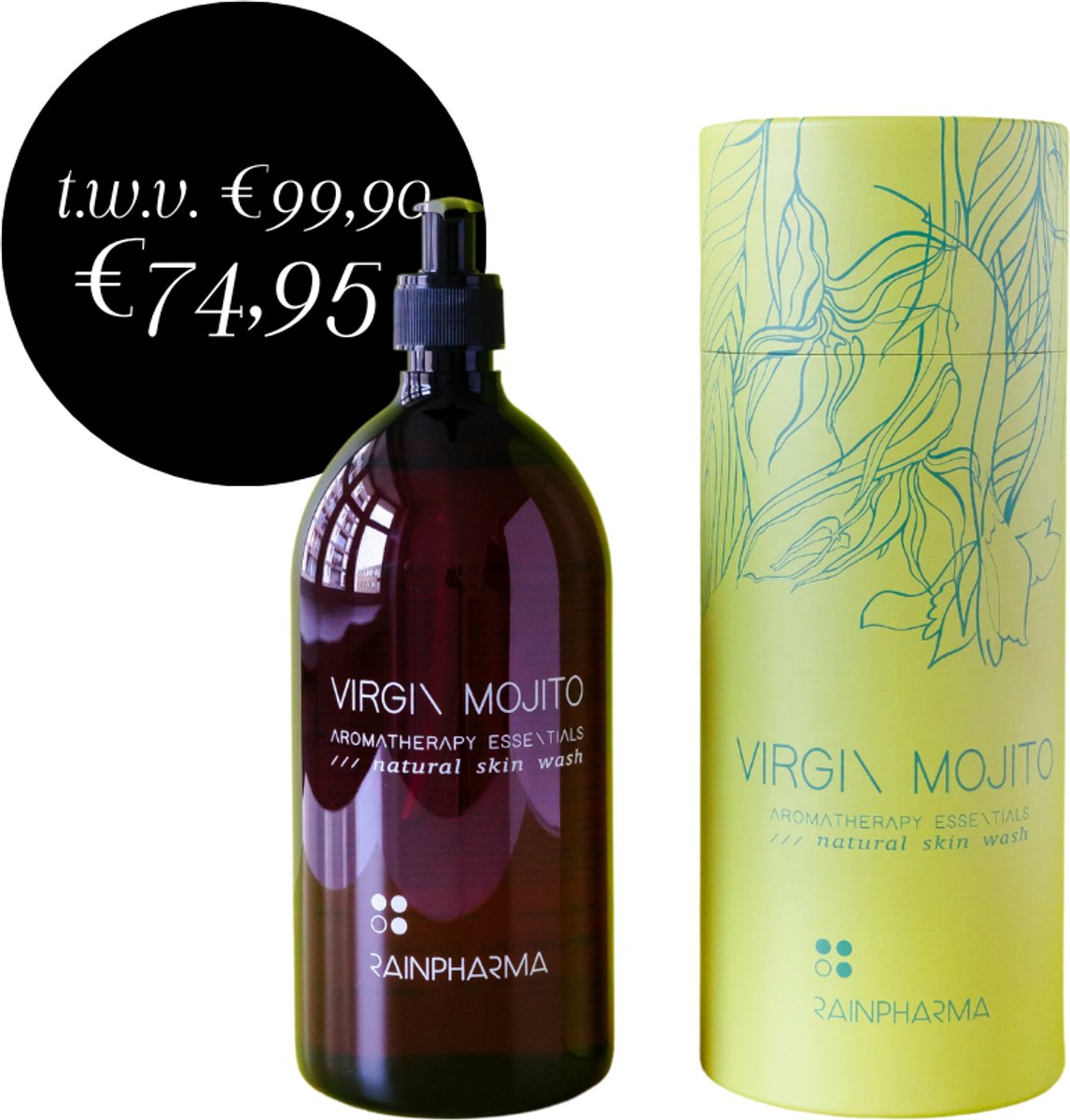 RainPharma - Big Love Virgin Mojito - Huidverzorging - 1000 ml - Douchegel
