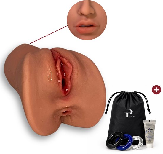 Pillow Pleasure® Sophie - 3-in-1 Pocket Pussy Basisbundel - Realistische Masturbator met Vagina, Mond & Anus - Inclusief Glijmiddel & Accessoires - Sexpop - Sekspop - Sex doll - Sexpop voor mannen - Sekspop voor man - sex toys hommes