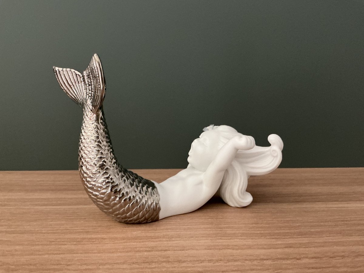 Lladro- Zeemeermin aan zee-Re-déco
