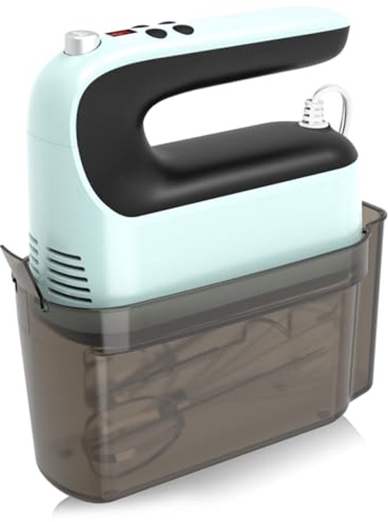 Digitale Handmixer - Keukenmixer - Bakken en Koken - 9 Snelheden Turbo - 400 Watt - Lichtblauw — afbeelding 4