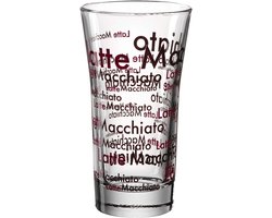 Latte Glas - Koffiebeker - Genieten van koffie - Set van 6 - 30 cl - Helder