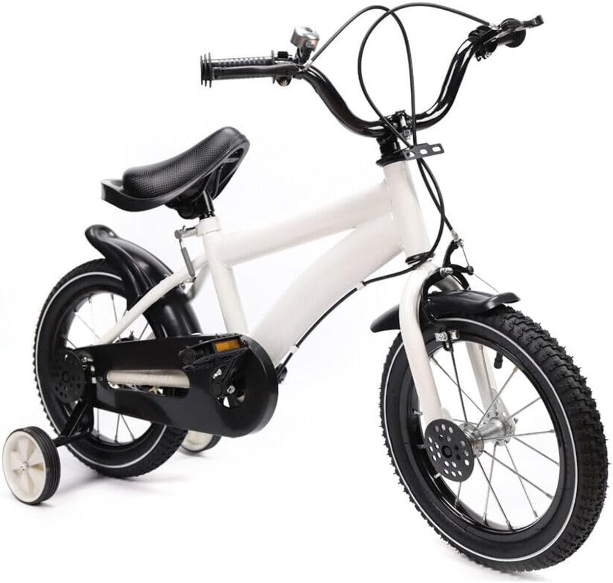 Kinderfiets Loopfiets Leren Fietsen Verstelbaar Zadel Stuur 14 inch Wit