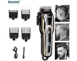 Kemei Tondeuse - KM 1990 - Draadloze Tondeuse  - Professionele tondeuse - Haren Millimeteren - Contouren - Haren Scheren - Kapper Tondeuse - Kapper Kwaliteit - Baard Trimmer - Haar Trimmer - Beard and Hair Trimmer