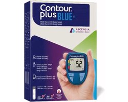 Contour Plus BLUE Bloedsuikermeter / glucosemeter startpakket compleet - Best Getest