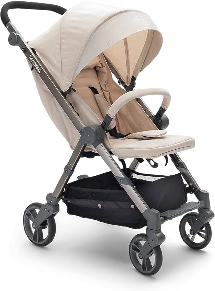 Kinderwagen Tour - Compacte buggy - Stadse uitstapjes - Lichtgewicht inklapbaar - 0-22 kg - Beige
