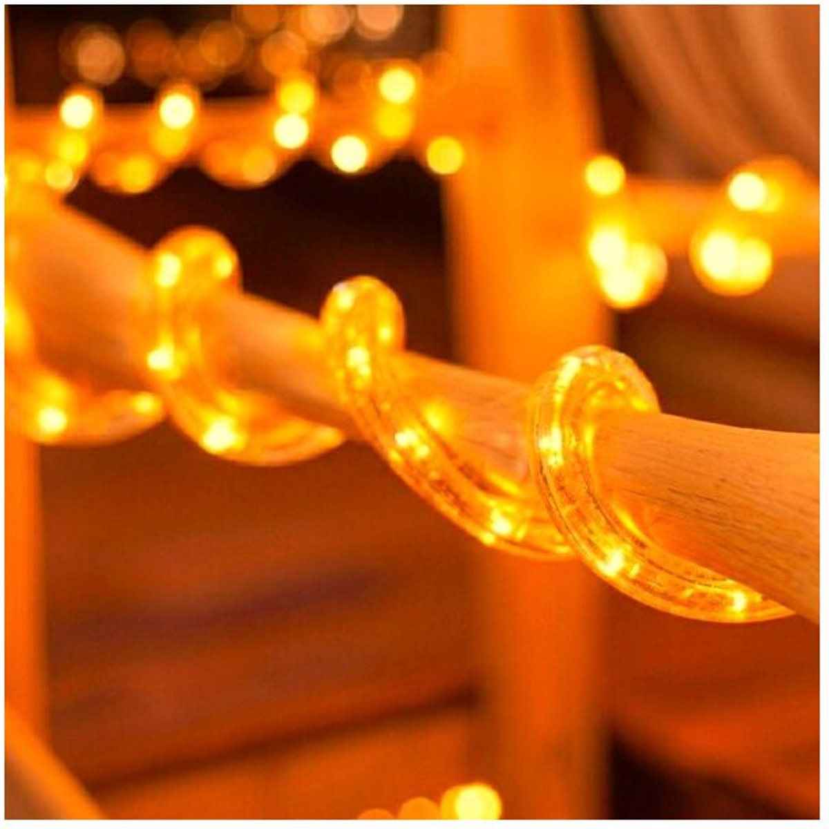 LED Lichtslang - Oranje - 3W/m - IP65 - Gekleurd PVC - 10 meter
