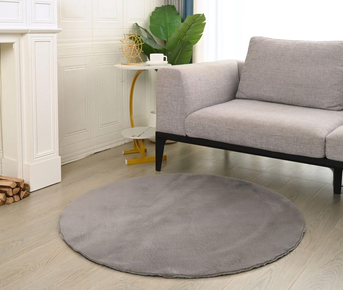Zachte Vloerkleed - Rond Kleed - Woonkamer Decoratie - Geschikt voor vloerverwarming - Dia