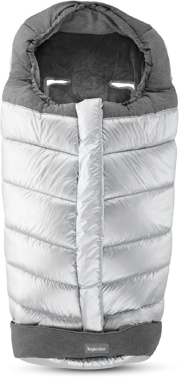 Voetenzak Kinderwagen - Babyzak - Winterse Wandelingen - Water Winddicht - 93 x 52 cm - Zilver