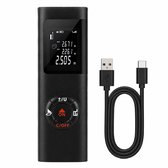 Laser Afstandsmeter - 40 Meter - Digitaal - USB-C Oplaadbaar - Binnen en Buiten - Oppervlakte en Volume Meting - Zwart