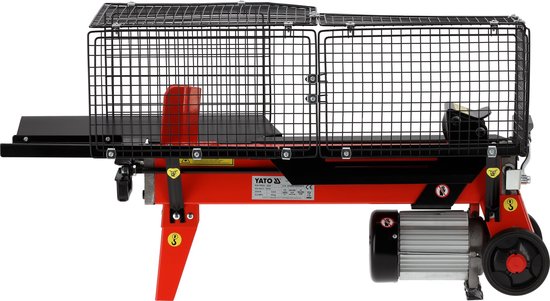 YATO YT-79950 Elektrische Houtklover - Hydraulische Klover - 5 Ton - 2200W - Voor Boomstammen tot 52 cm - Met Metalen Veiligheidskooi — afbeelding 4