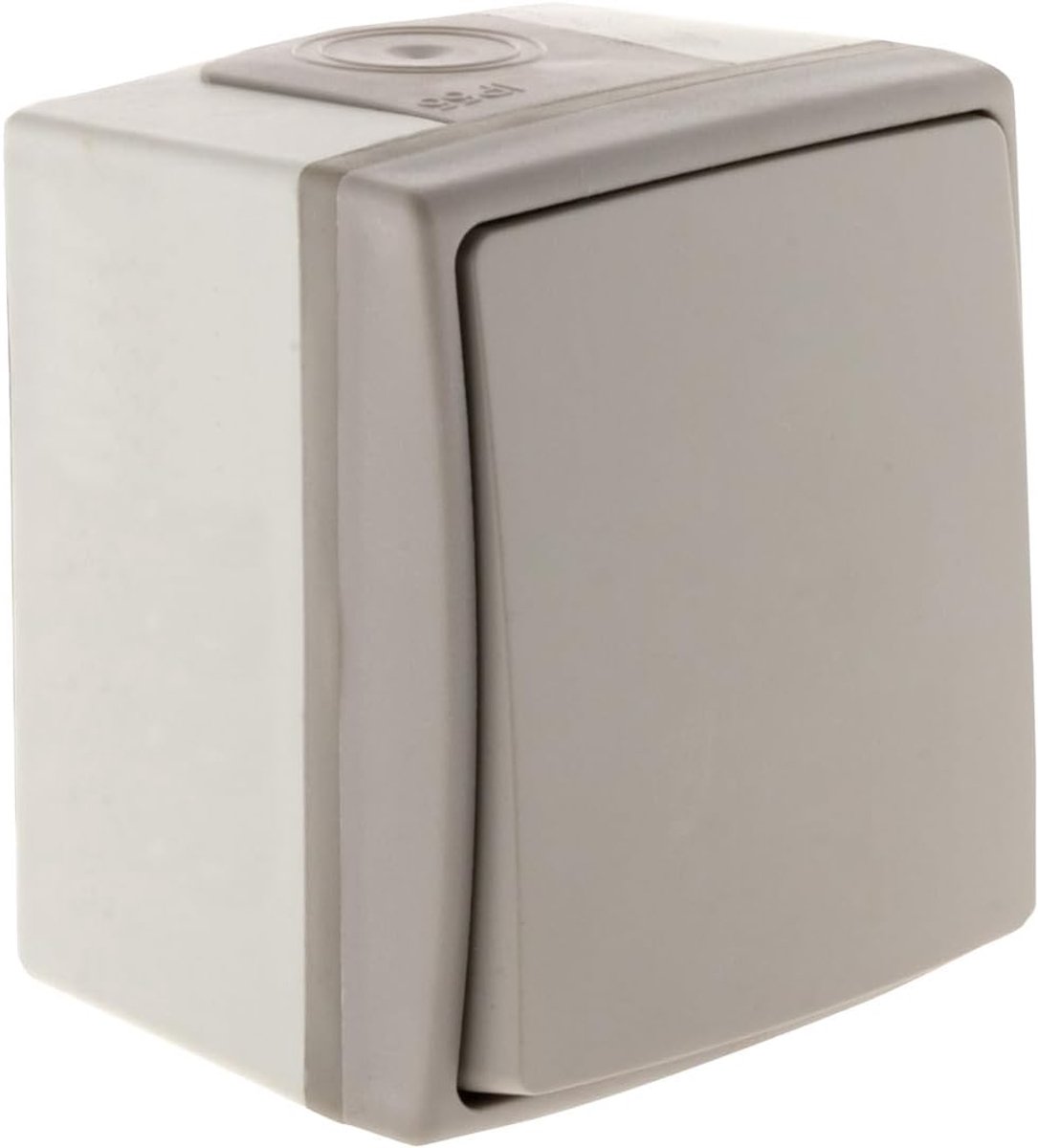 Waterdichte Drukknop - Schakelaar Buiten - Eenvoudige Bediening - Automatische Terminals - 55 x 62 x 75 cm - Grijs