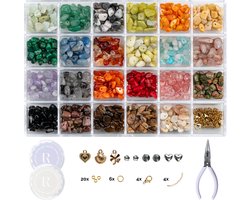 Richly Kralen Set Luxe Natuursteen - Sieraden Maken Pakket met Instructieboekje